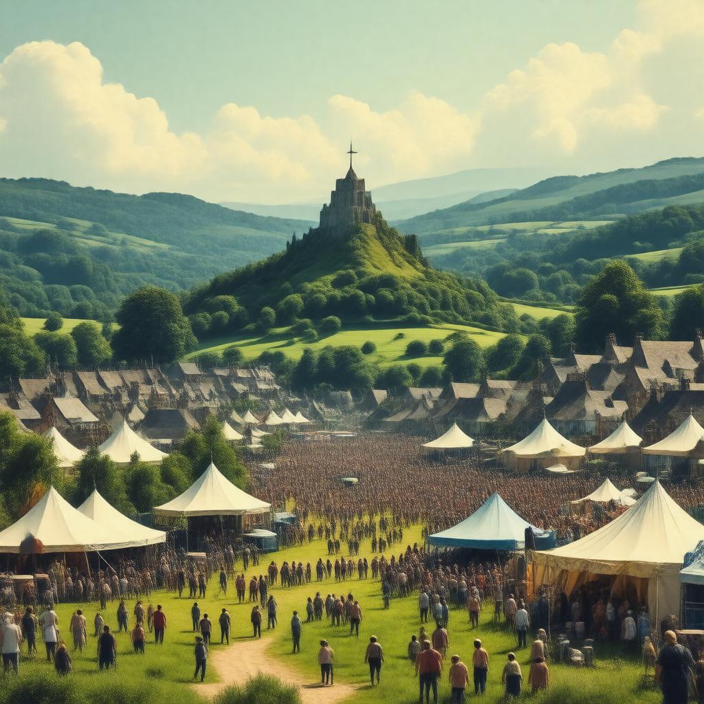 AI-created image of Glastonbury