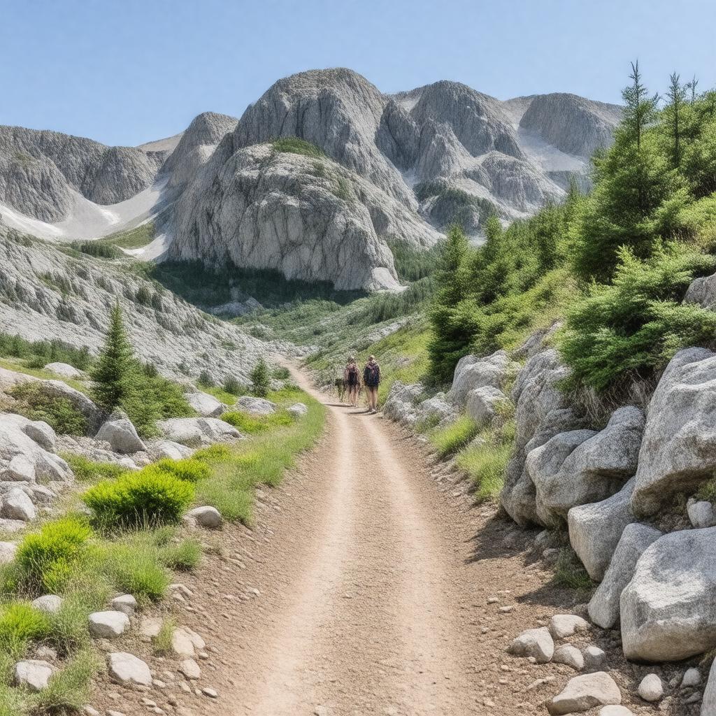 AI-created image of Glen Boulder Trail