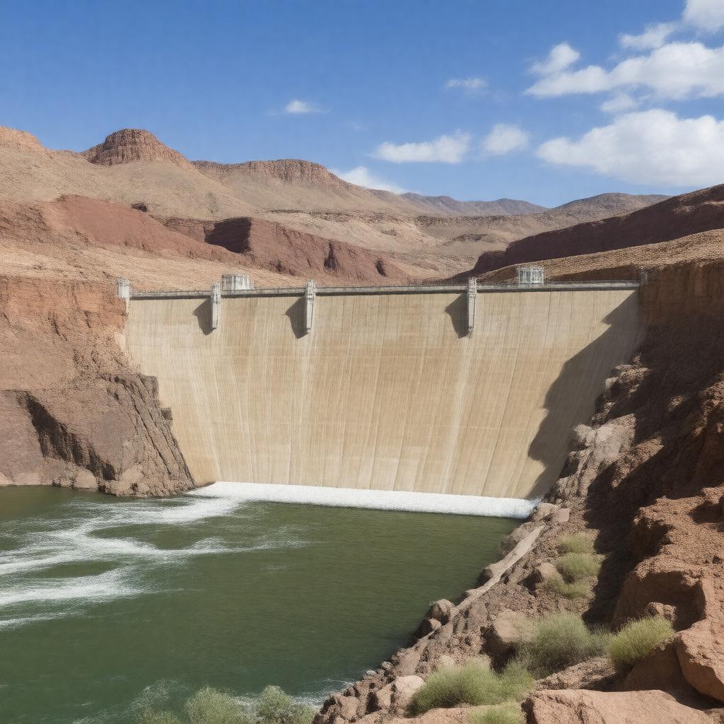 AI-created image of Glen Canyon Dam