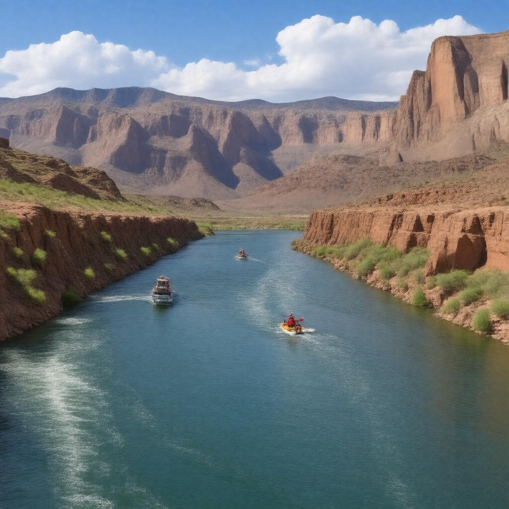 AI-created image of Glen Canyon National Recreation Area