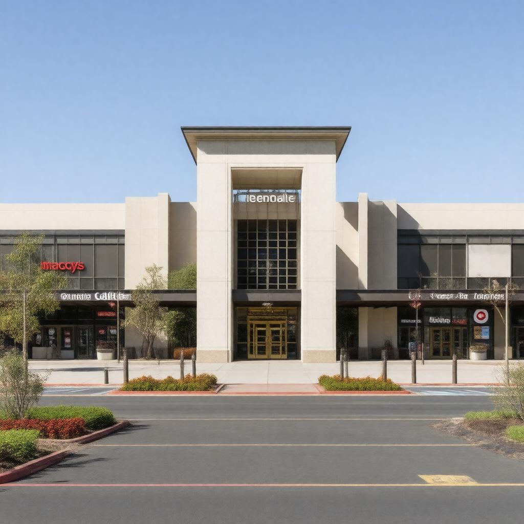 AI-created image of Glendale Galleria, Glendale, California