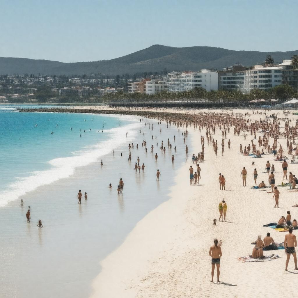 AI-created image of Glenelg Beach