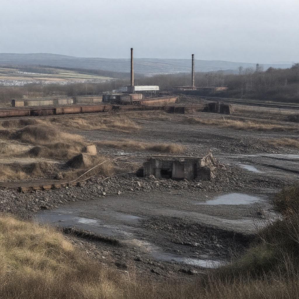Click to view larger image AI-created image of Glengarnock Steelworks