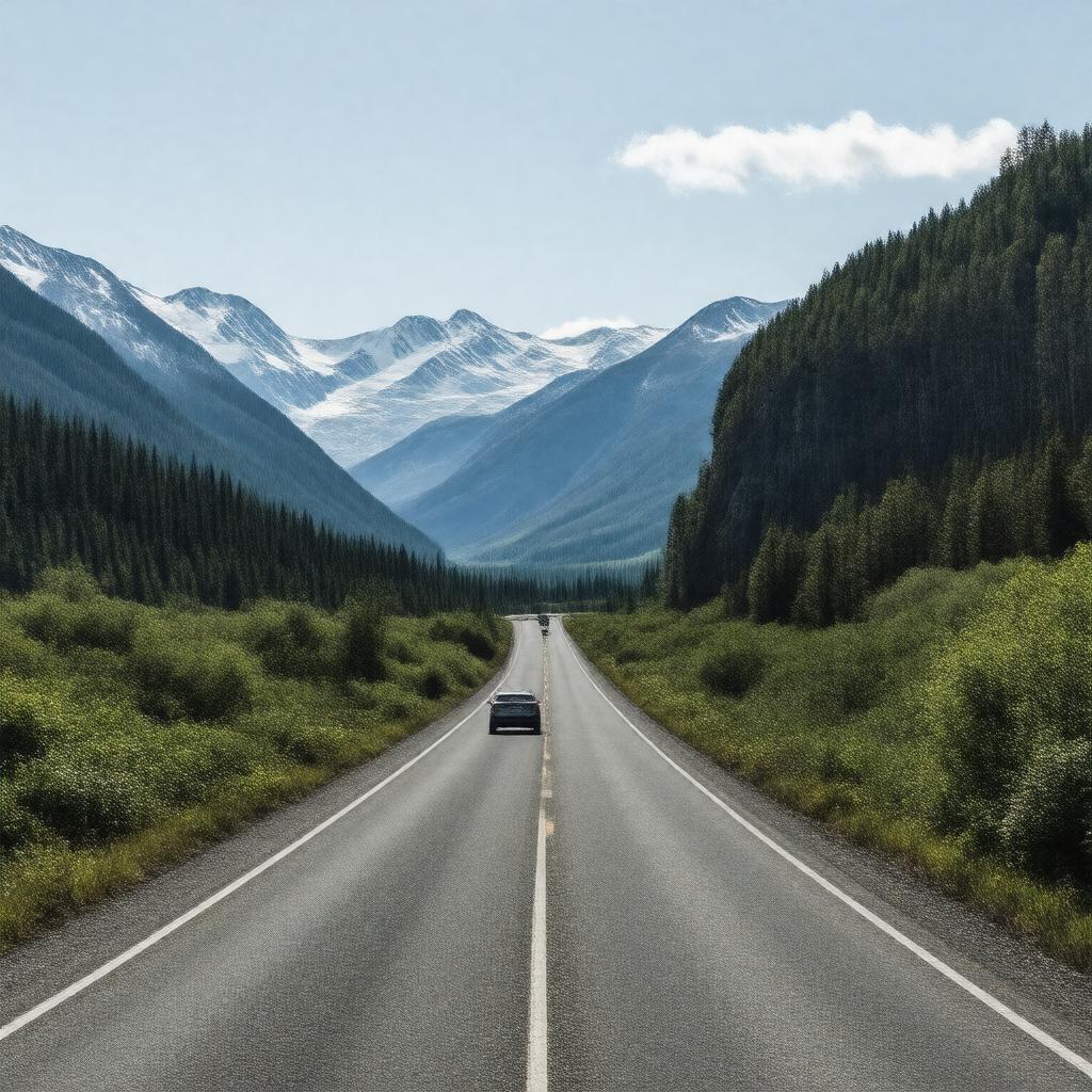 AI-created image of Glenn Highway