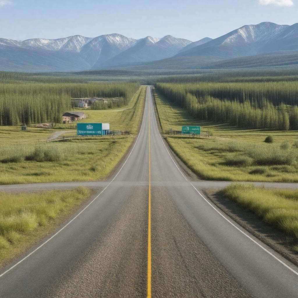 AI-created image of Glennallen Junction