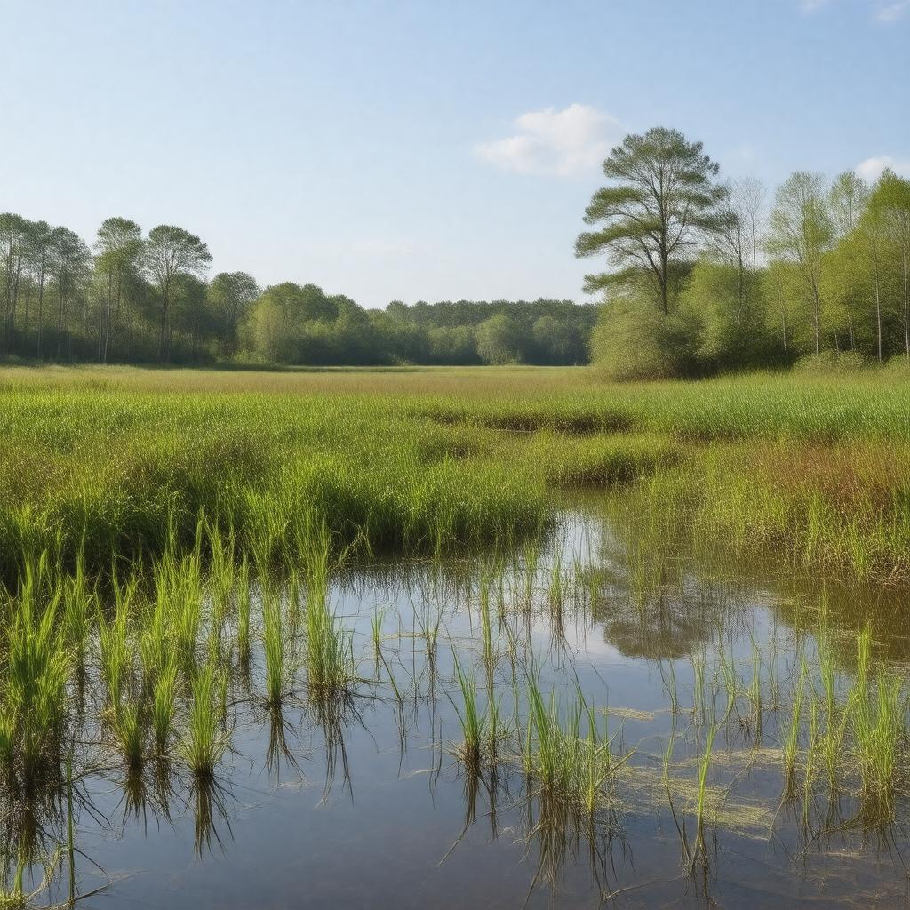 AI-created image of Global Change Research Wetland