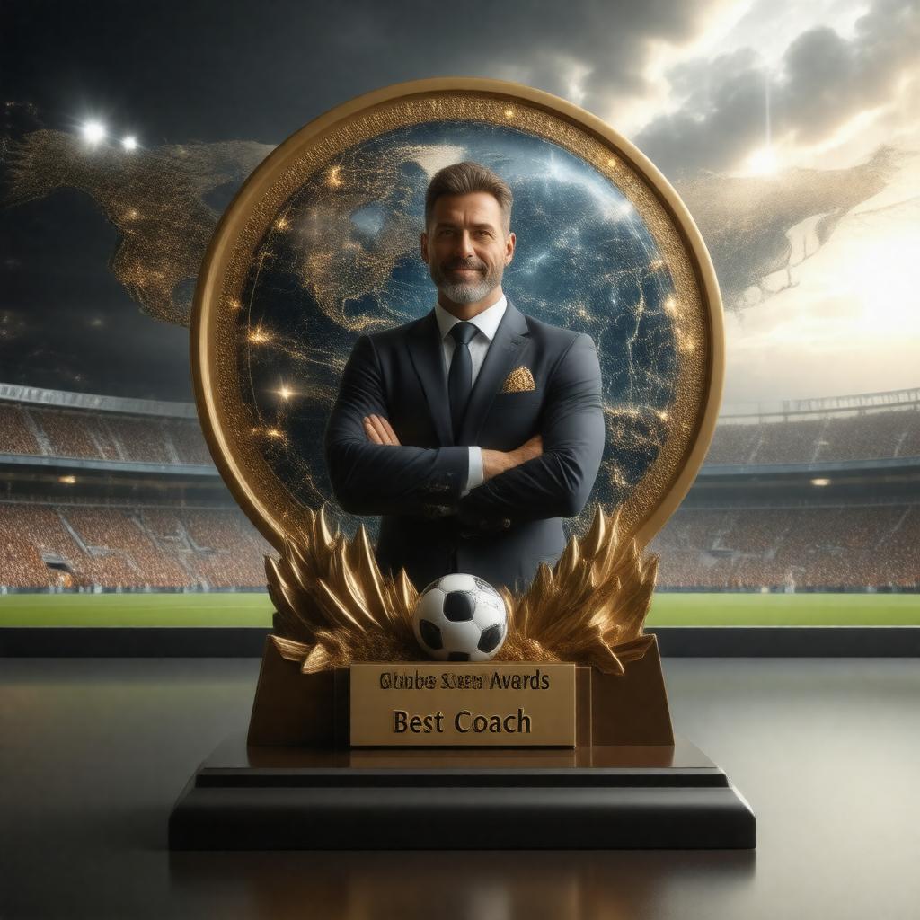 AI-created image of Globe Soccer Awards Best Coach