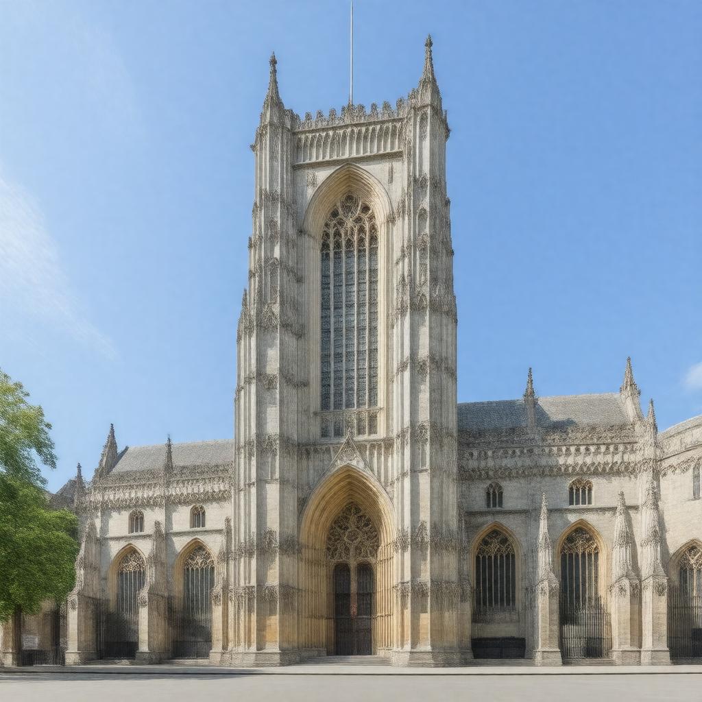 AI-created image of Gloucester Cathedral