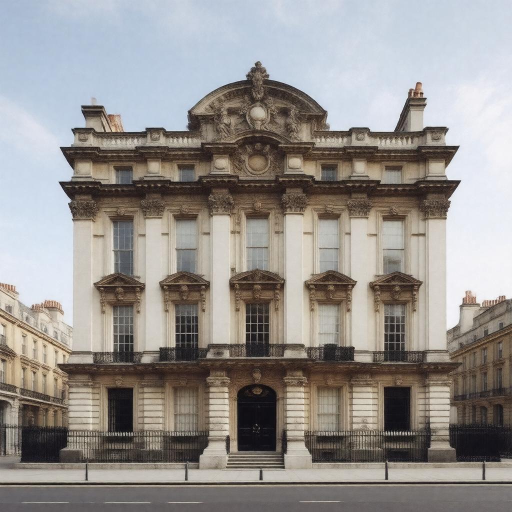 AI-created image of Gloucester House, Piccadilly, London