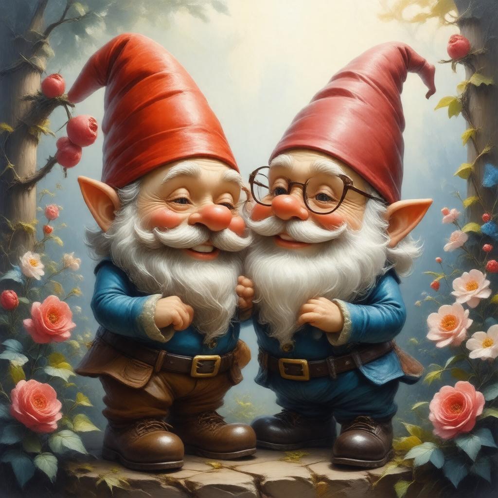 AI-created image of Gnomeo & Juliet