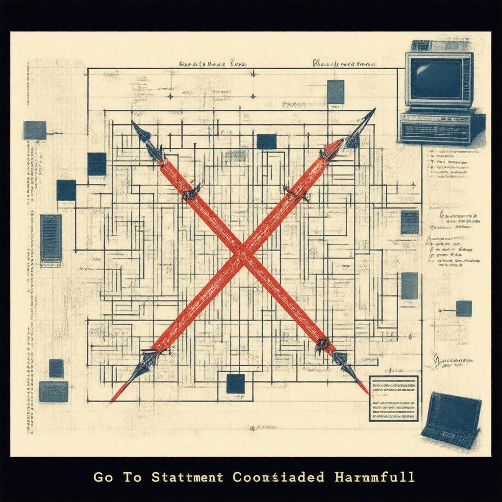 Click to view larger image AI-created image of Go To Statement Considered Harmful