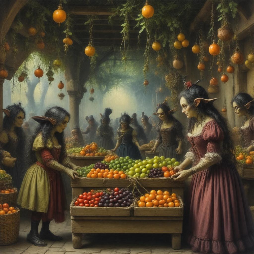 Click to view larger image AI-created image of Goblin Market