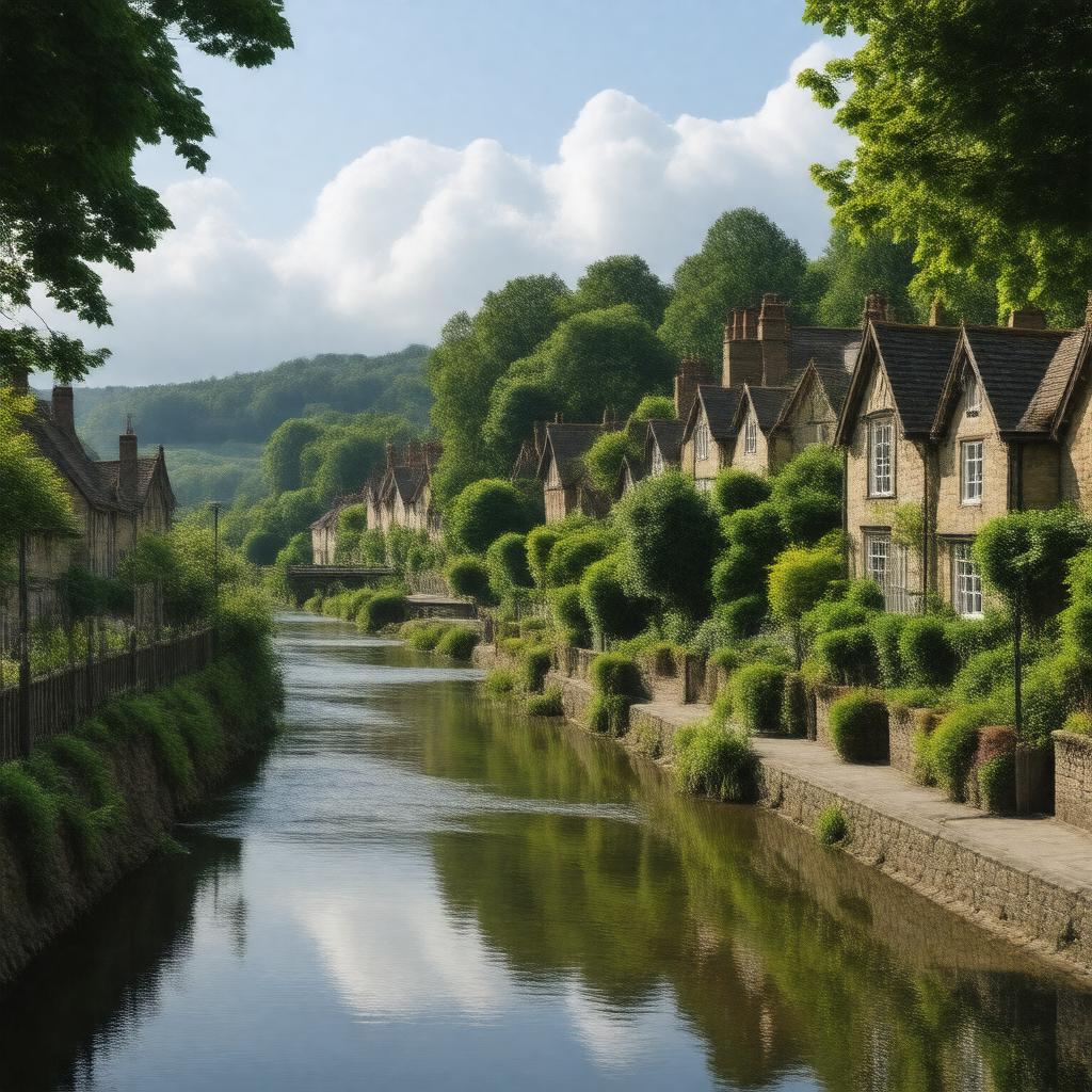 AI-created image of Godalming, Surrey, England