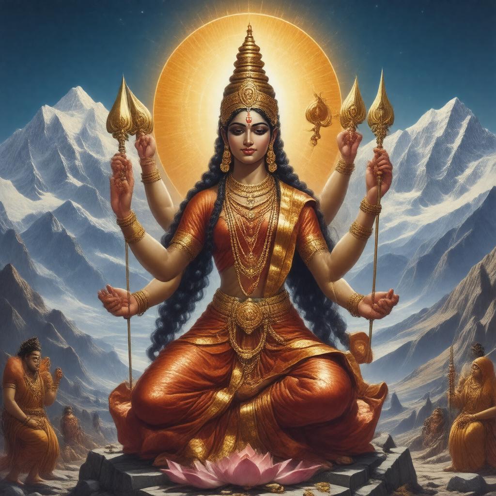 AI-created image of Goddess Shakti
