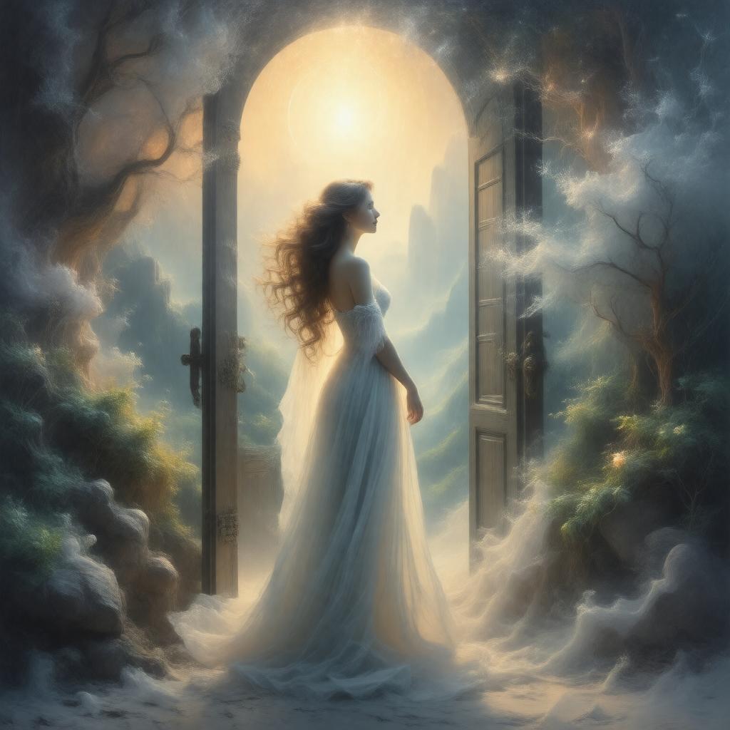 AI-created image of Goddess in the Doorway