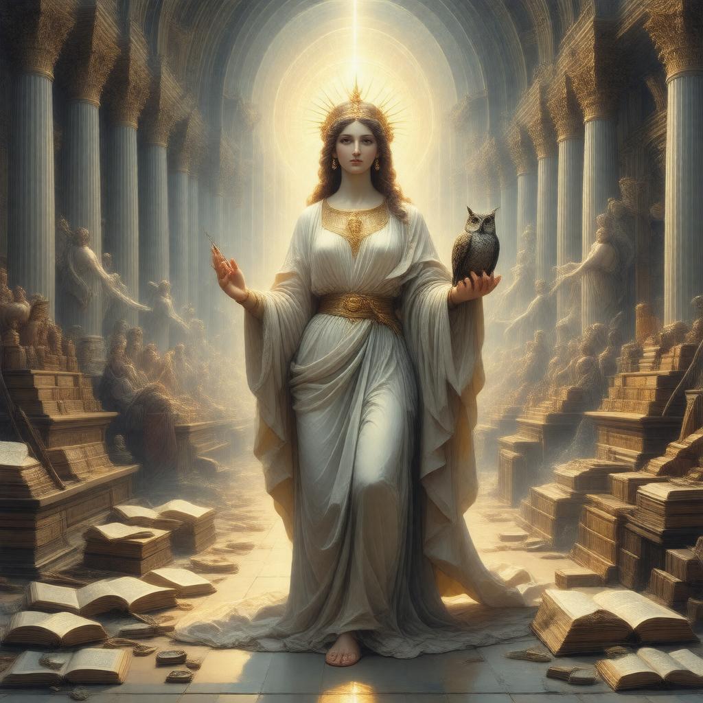 Click to view larger image AI-created image of Goddess of Wisdom