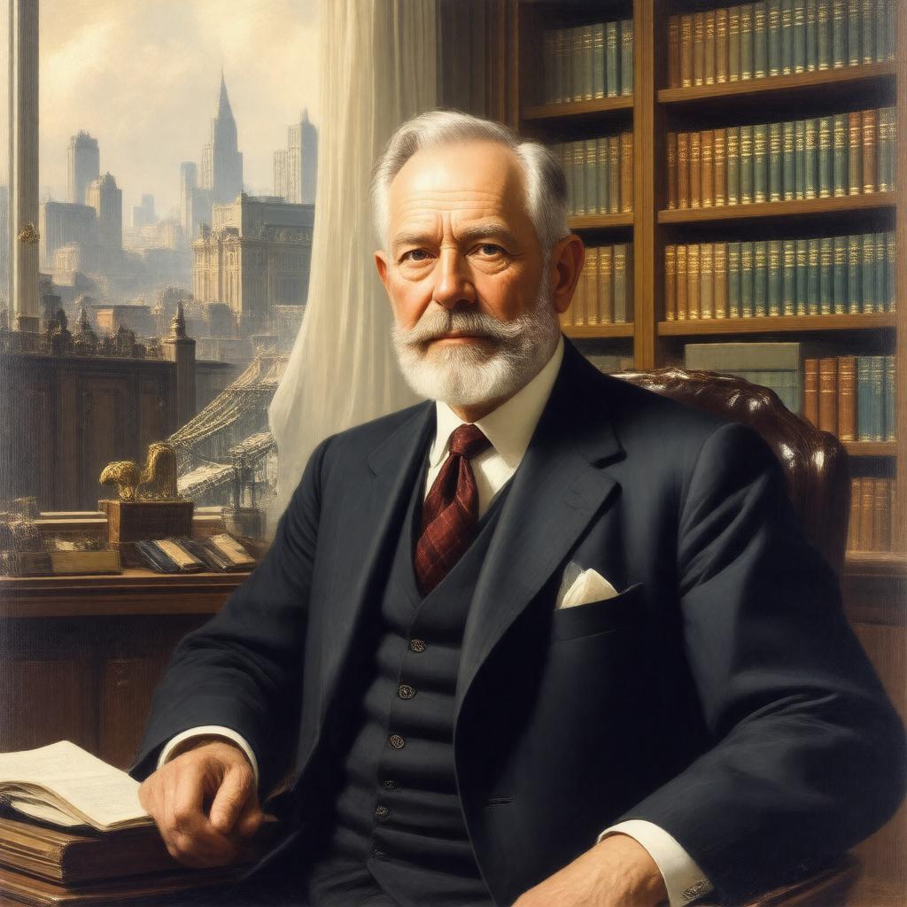 AI-created image of Godfrey Lowell Cabot