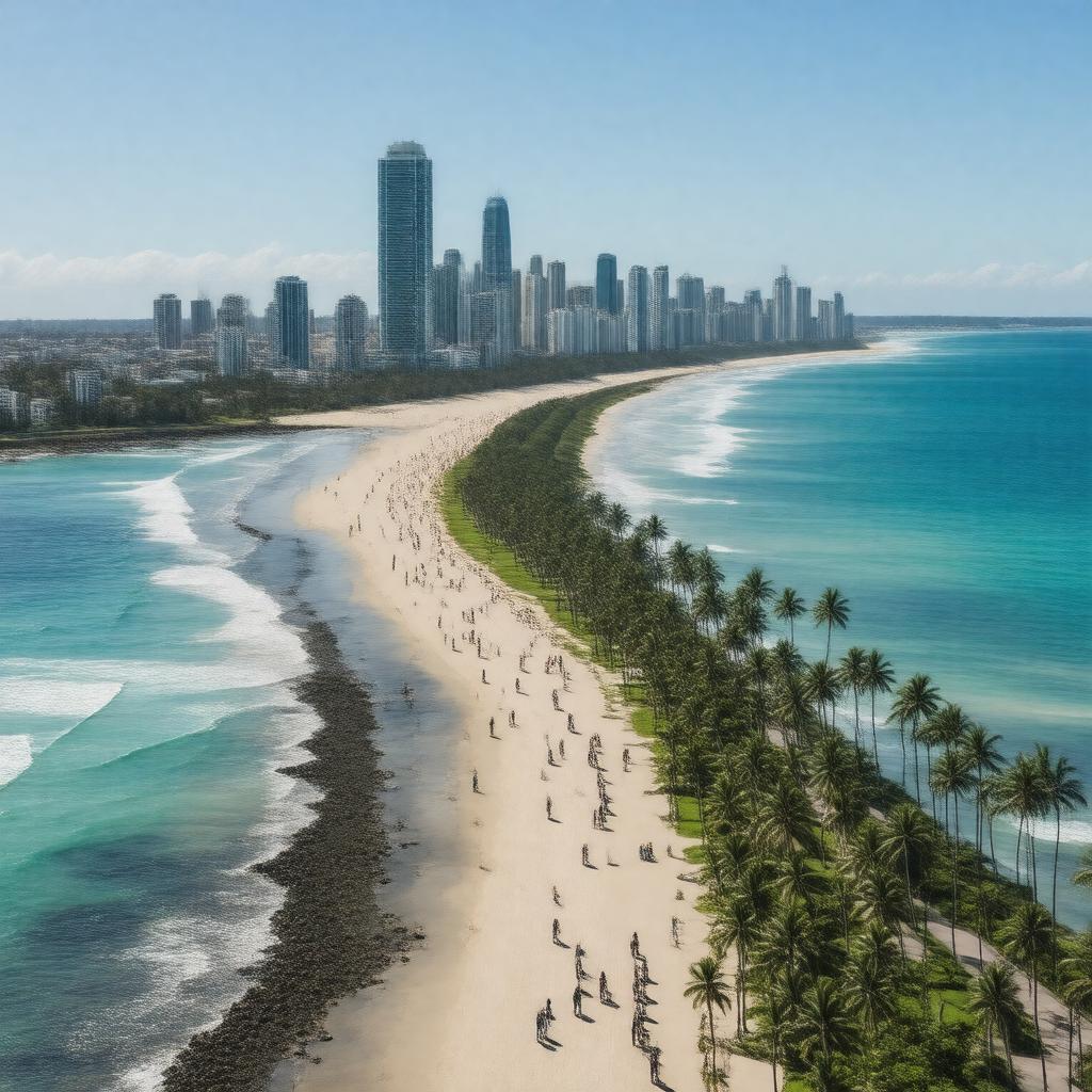 AI-created image of Gold Coast