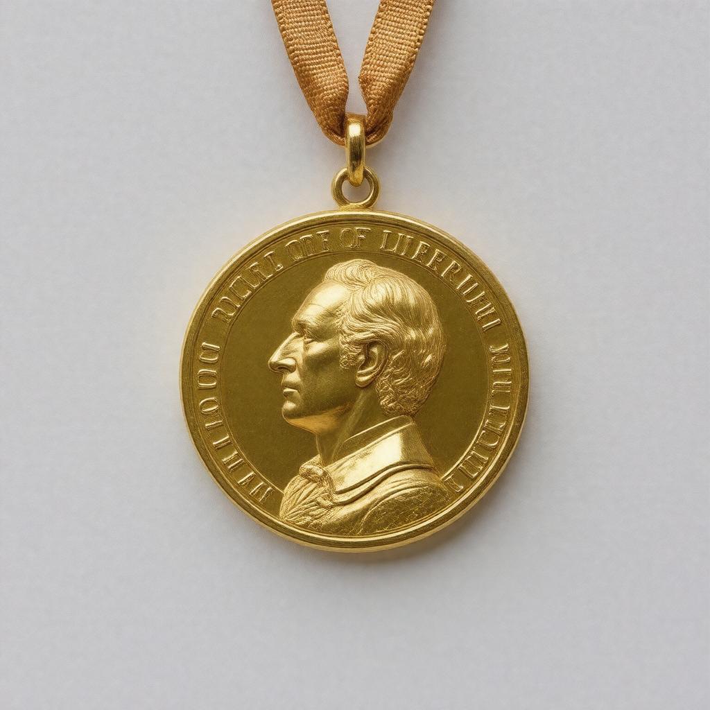 AI-created image of Gold Medal of the Royal Society of Literature