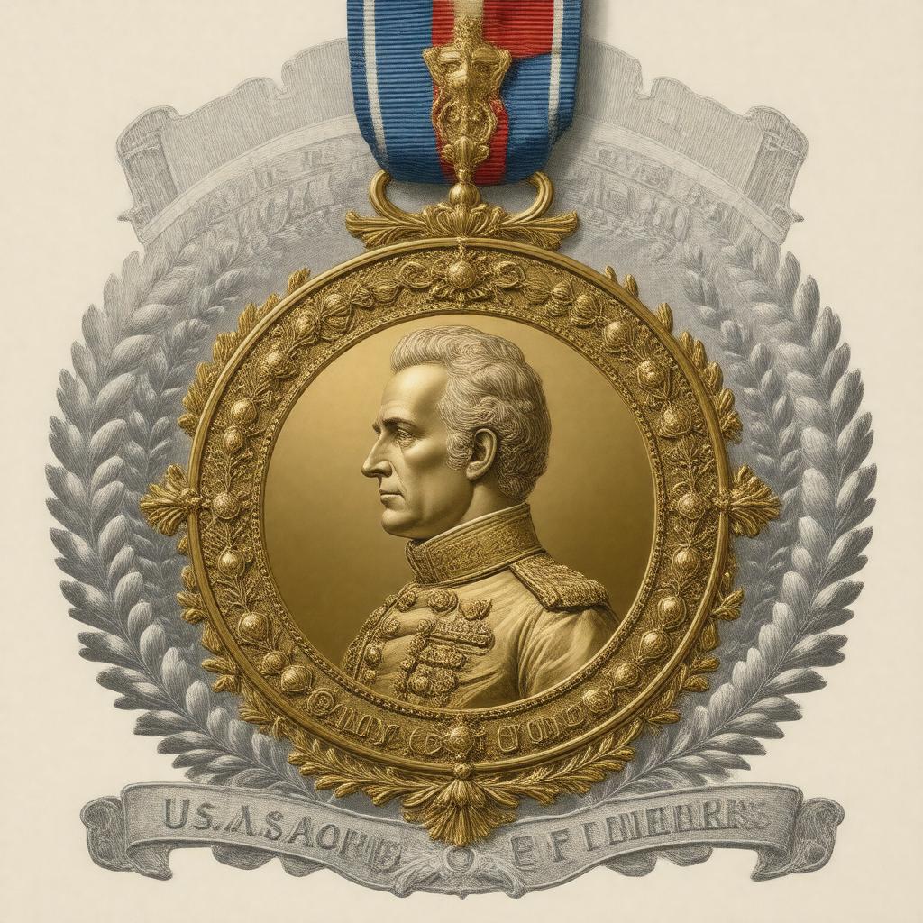 AI-created image of Gold de Fleury Medal
