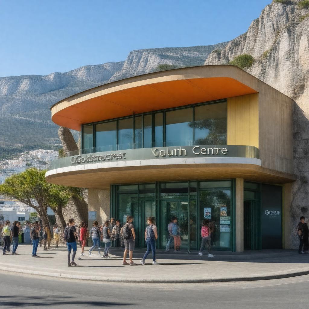 AI-created image of Goldcrest Youth Centre