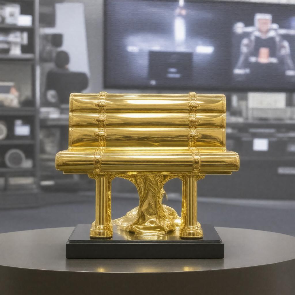 AI-created image of Golden Bench award