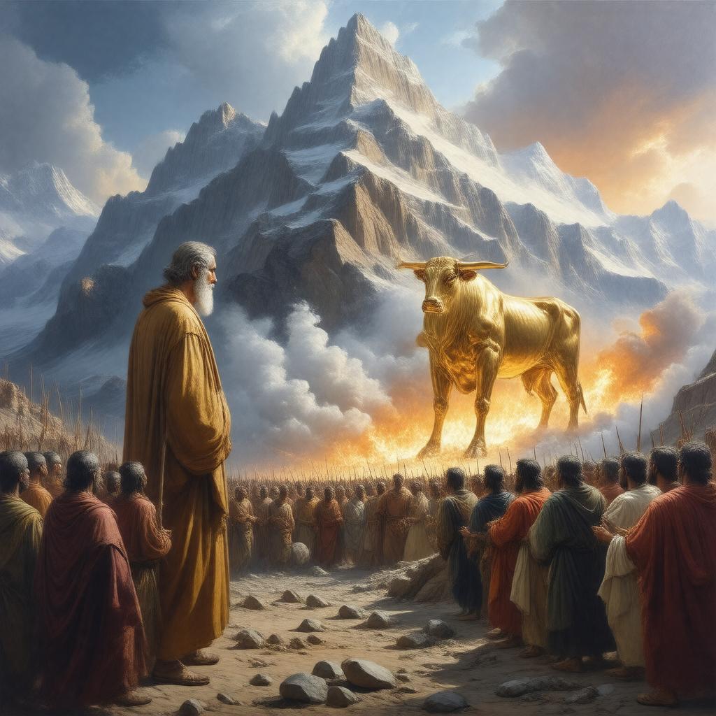 AI-created image of Golden Calf incident