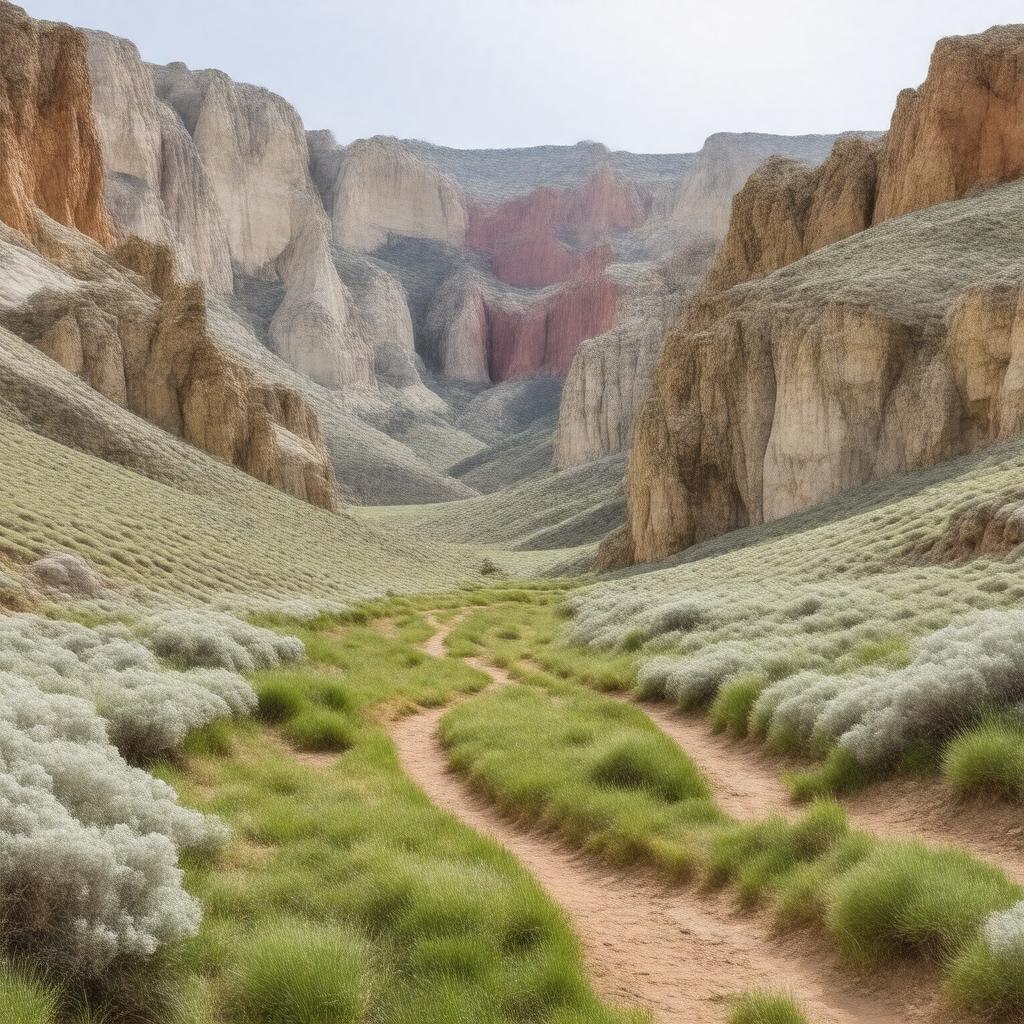 AI-created image of Golden Canyon