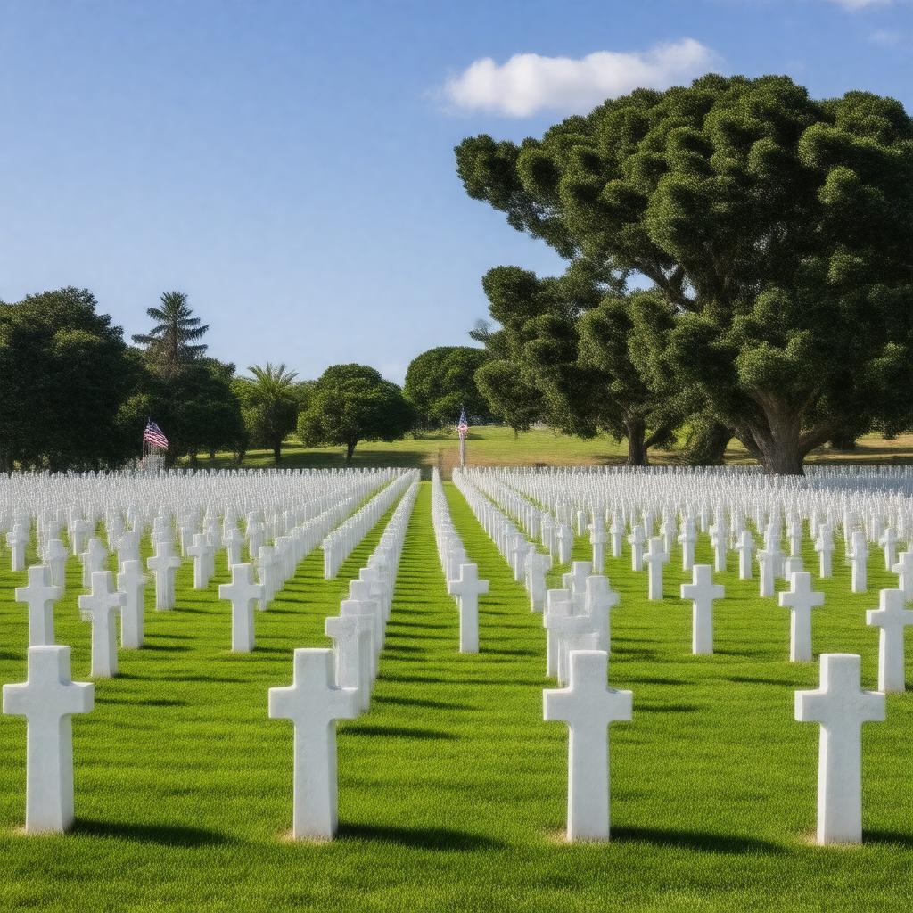AI-created image of Golden Gate National Cemetery