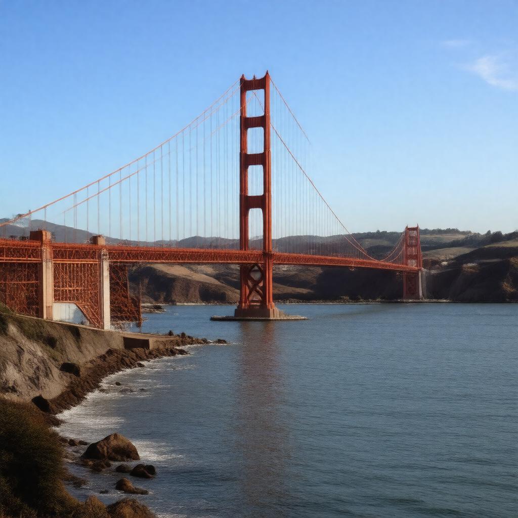 AI-created image of Golden Gate National Recreation Area