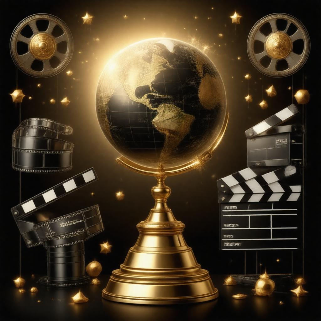 AI-created image of Golden Globe Award for Best Director