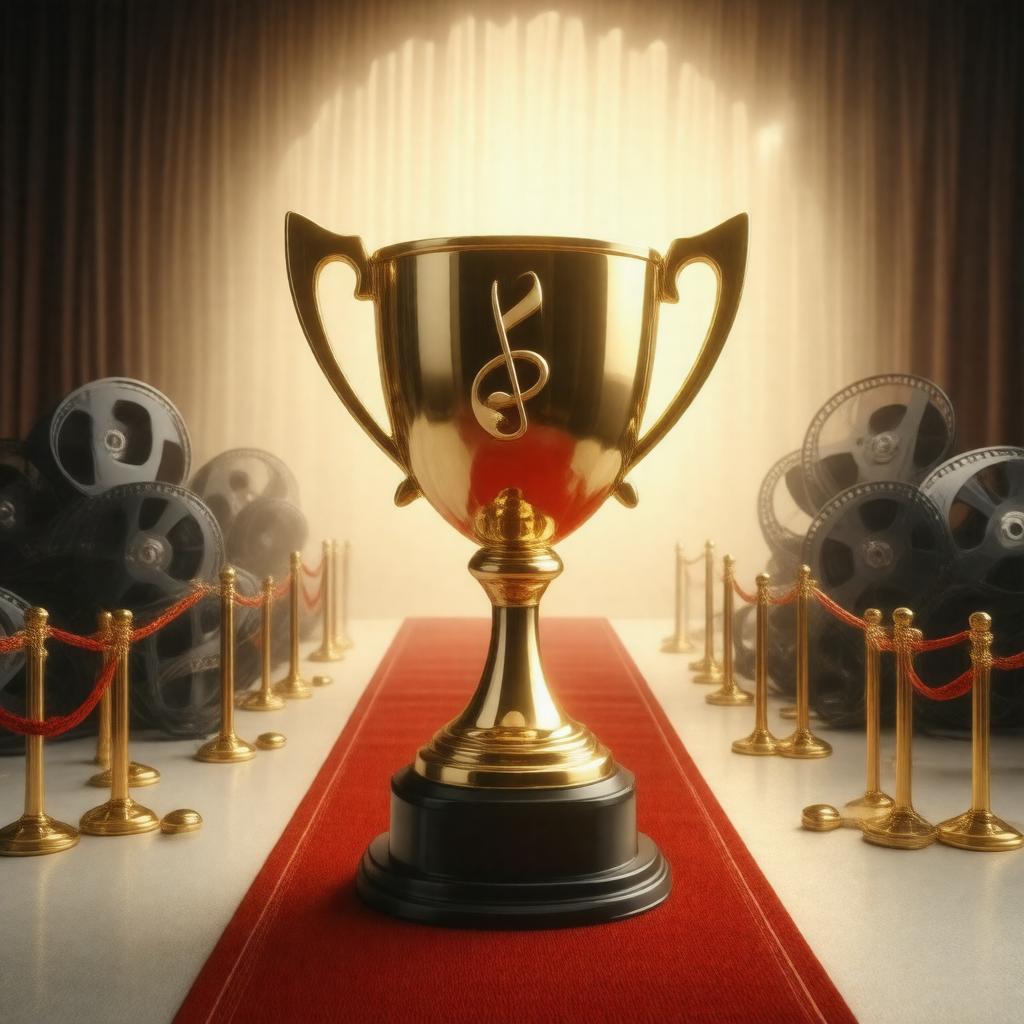 Click to view larger image AI-created image of Golden Globe Award for Best Original Song