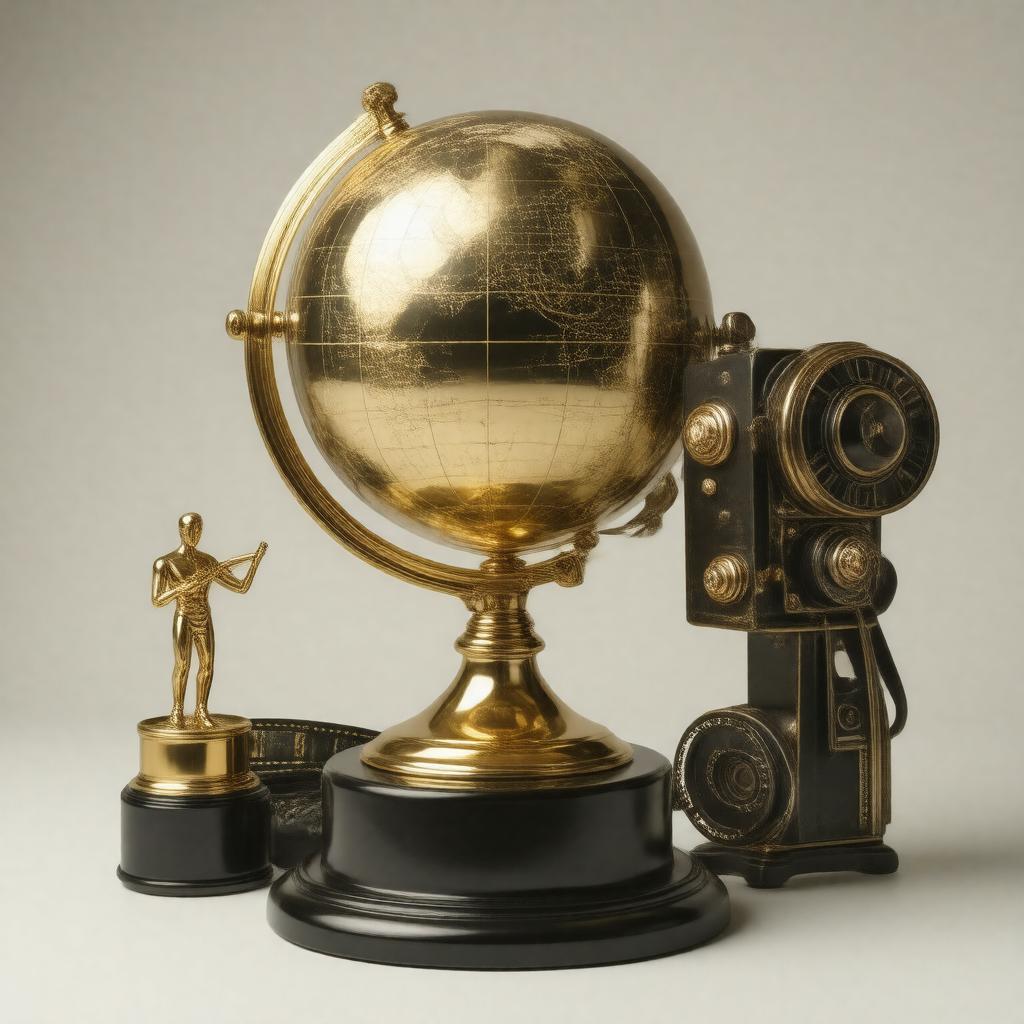 AI-created image of Golden Globe Henrietta Award