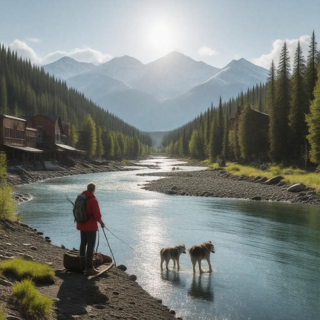 AI-created image of Golden Heart City