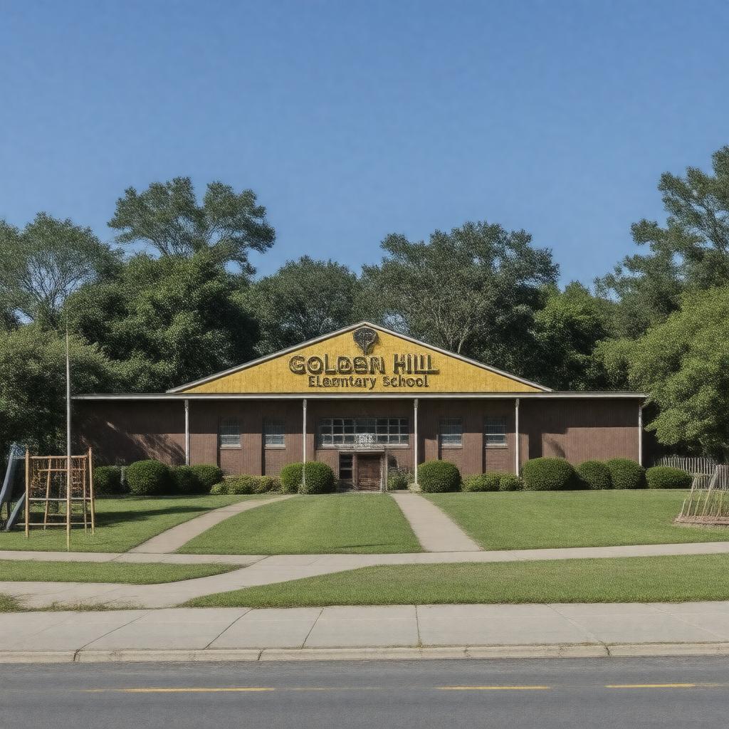 AI-created image of Golden Hill Elementary School