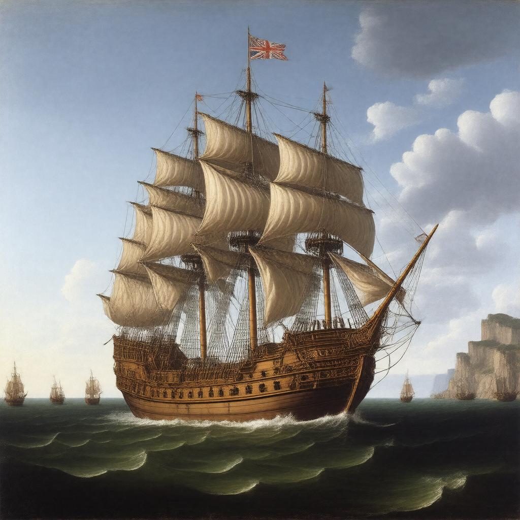 AI-created image of Golden Hind