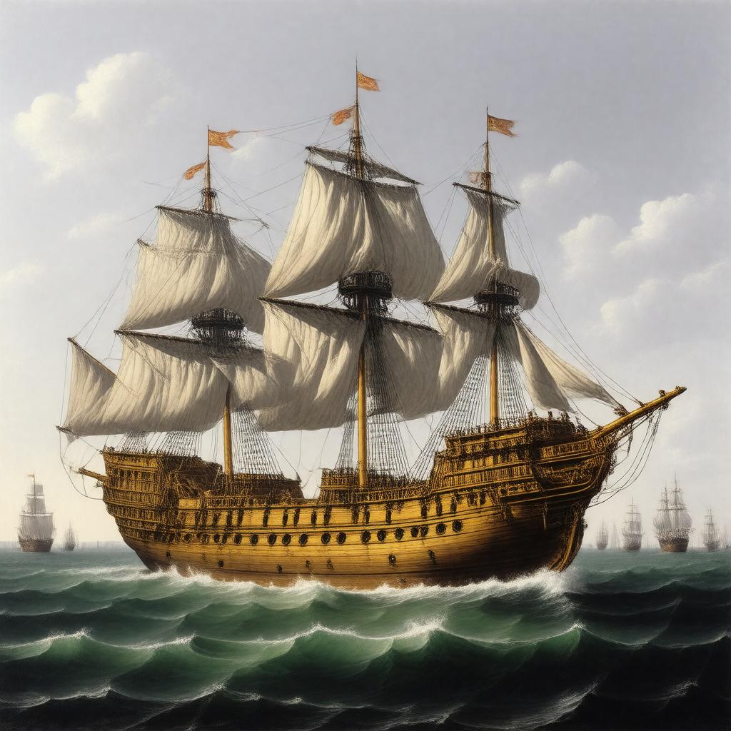 AI-created image of Golden Hinde