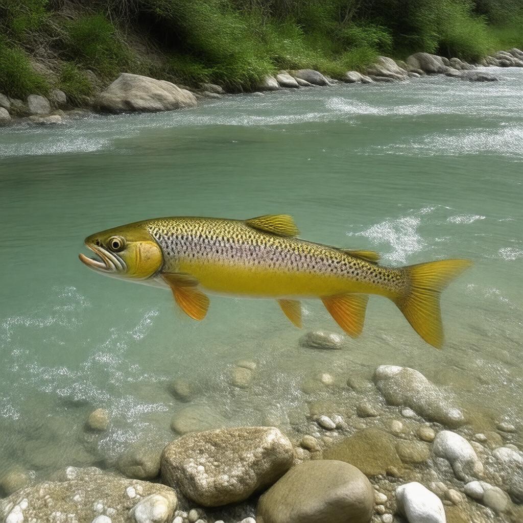 AI-created image of Golden trout