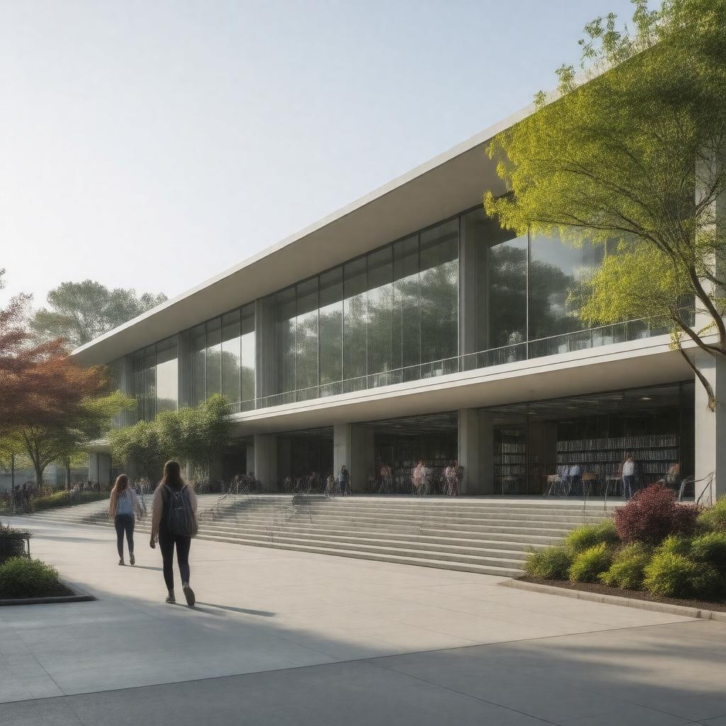 AI-created image of Goldfarb Library