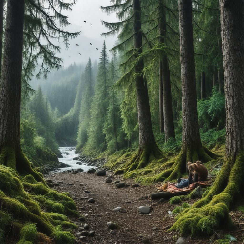 Click to view larger image AI-created image of Goldstream Provincial Park