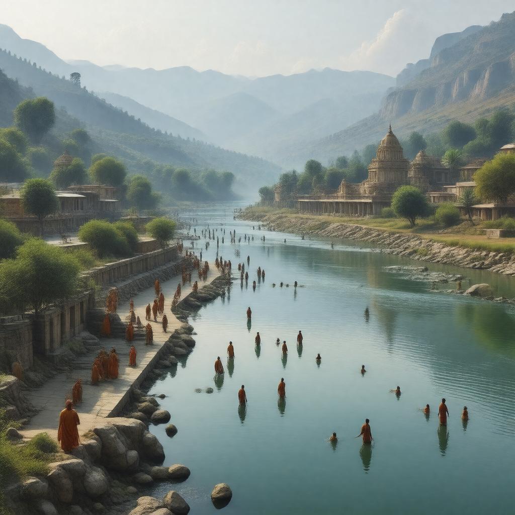 AI-created image of Gomti Ghat