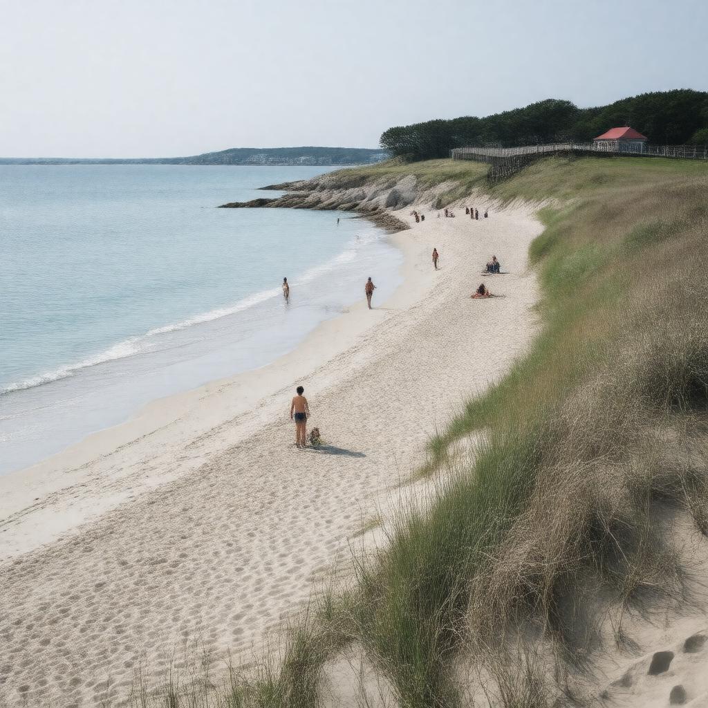 Click to view larger image AI-created image of Good Harbor Beach