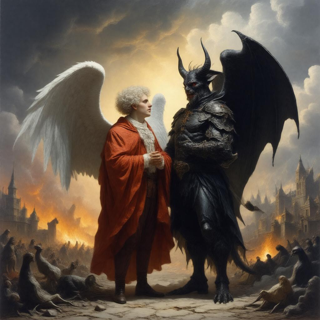 AI-created image of Good Omens