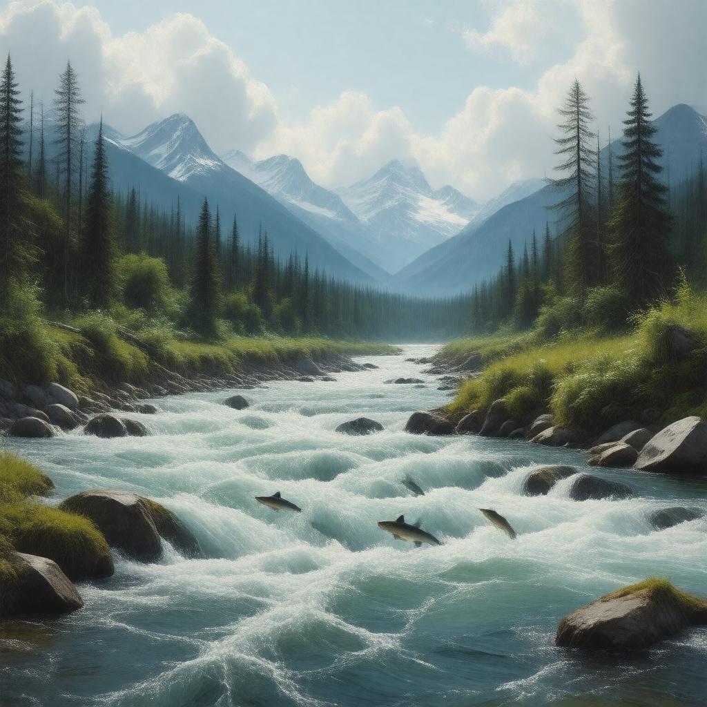 AI-created image of Goodnews River