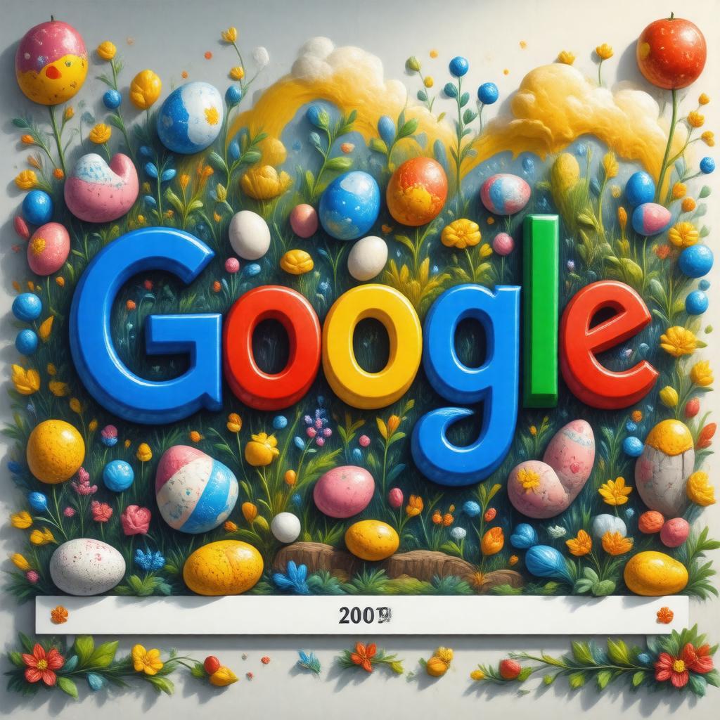 AI-created image of Google Doodle (2009, 2017)