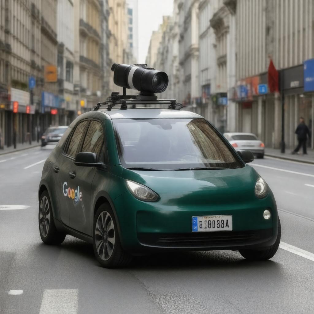 AI-created image of Google Earth car