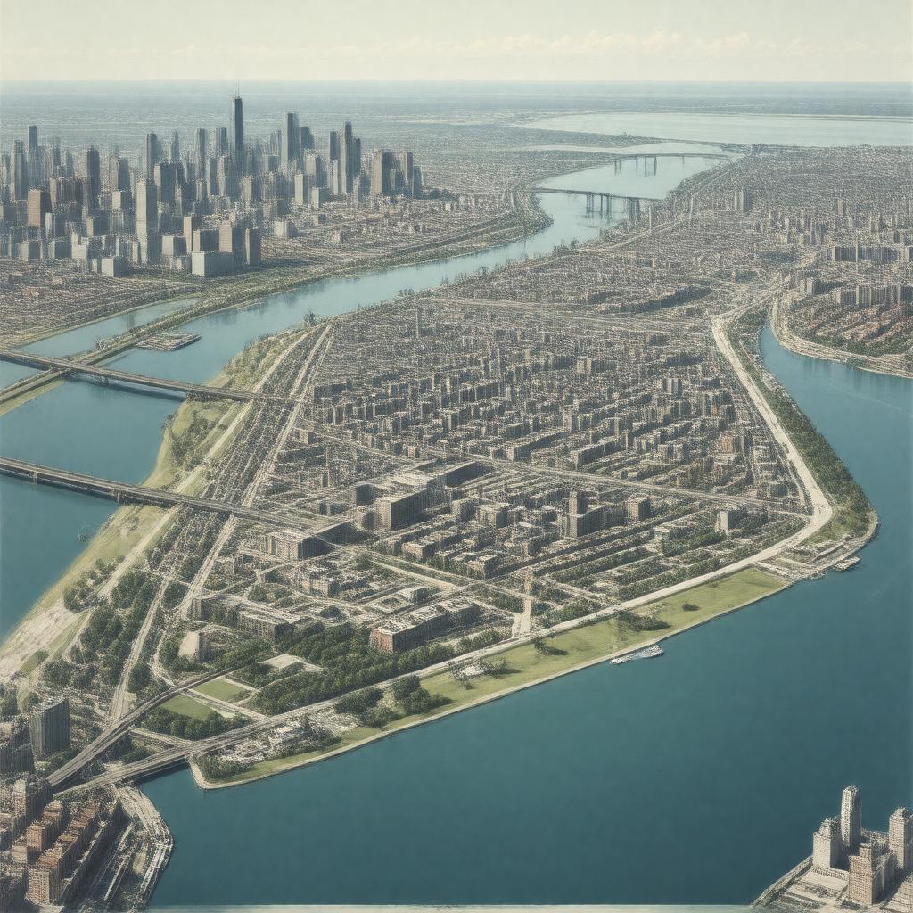 AI-created image of Goose Island