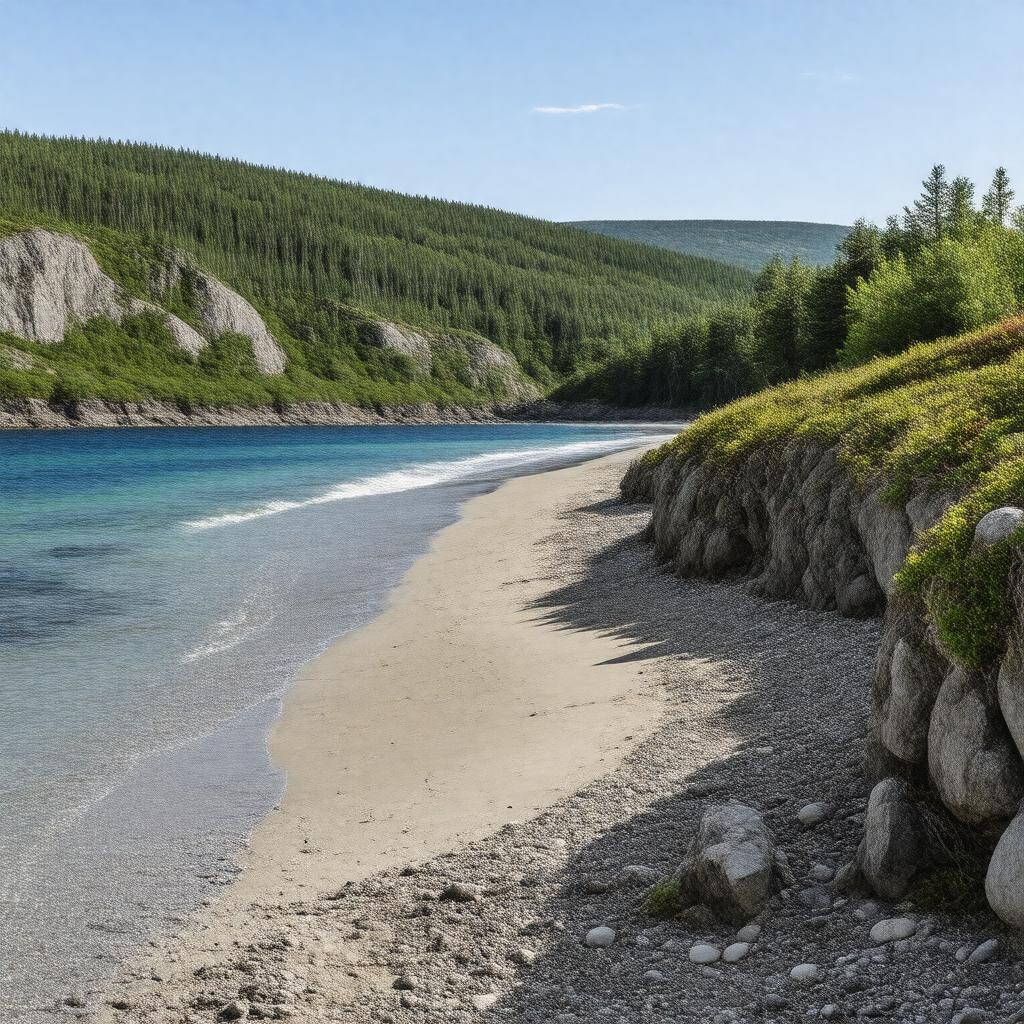 AI-created image of Gooseberry Cove Provincial Park