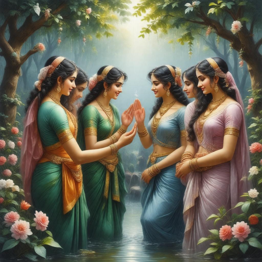 Click to view larger image AI-created image of Gopis
