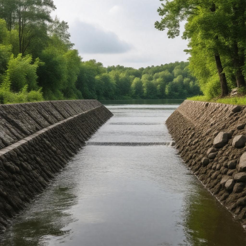 AI-created image of Gorton Pond Dam